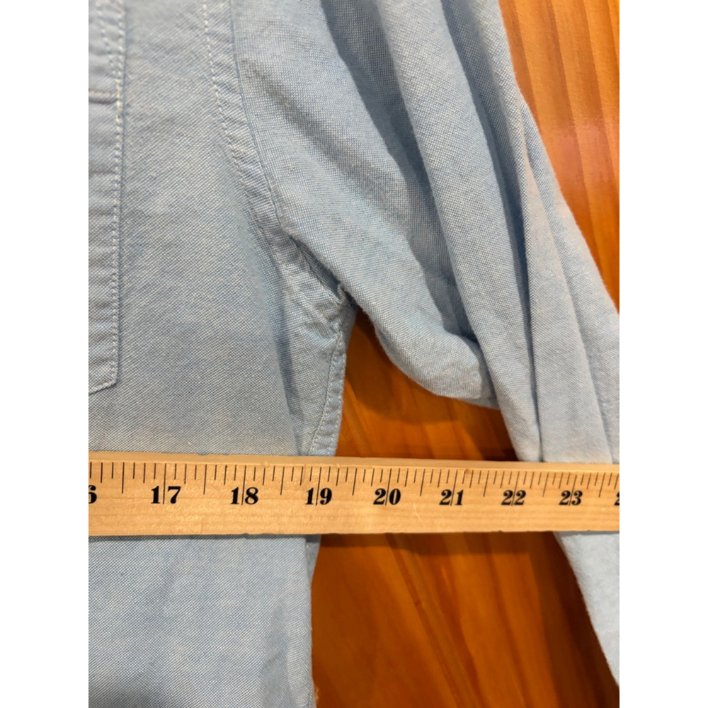 Hollister Laguna Beach Mens Button Down Shirt Blue Oxford Cotton Long Sleeve M V - Picture 8 of 8